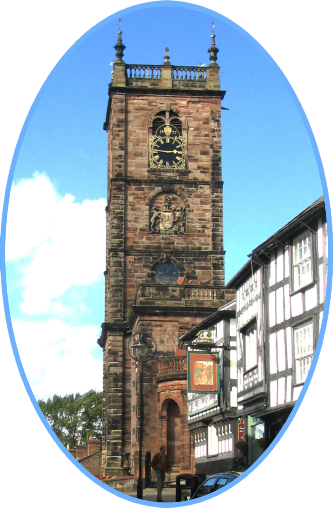 St Alkmund's Church The church at the top of the high street